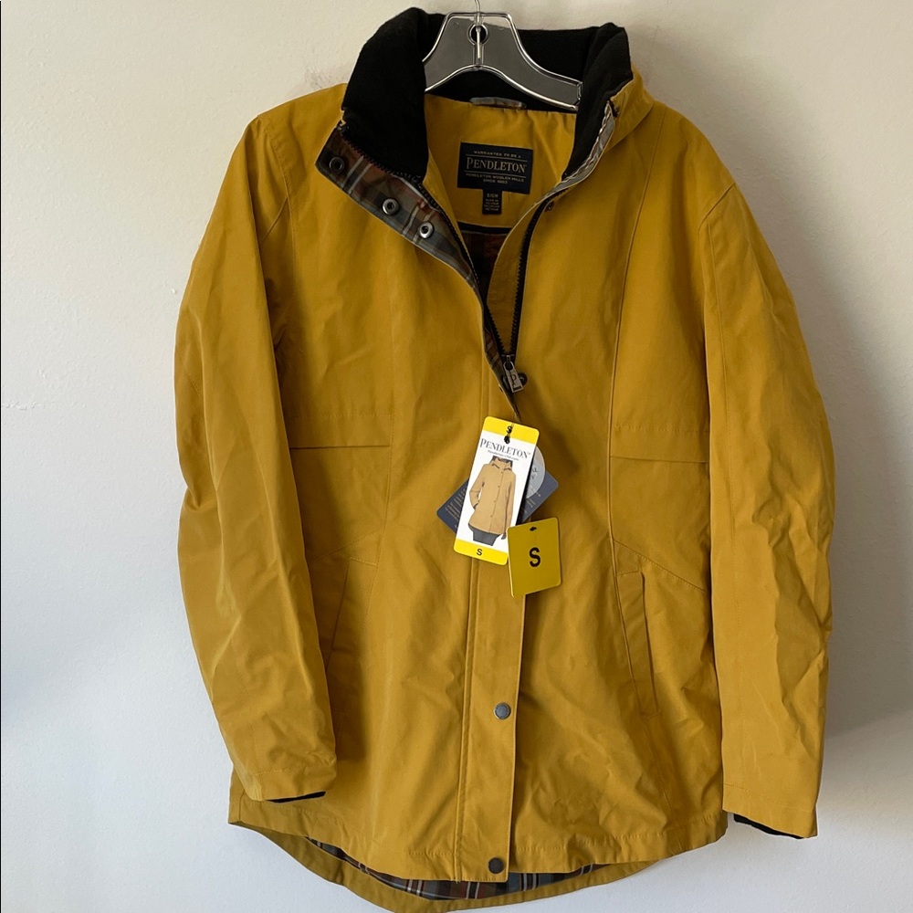 PENDLETON Misty Falls Goldenrod/ Mustard Anorak Rain Jacket Size S /Z10